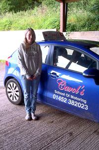 Verity from cranham passed driving test Gloucester