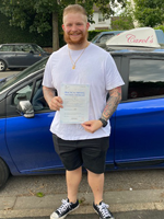 Zac Passed Driving Test June 2021 from Hardwicke